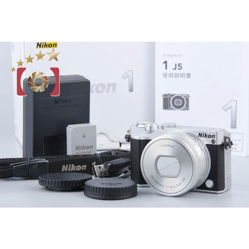 ニコン（Nikon） 【中古】Nikon 1 J5 シルバー 標準パワーズームキット 