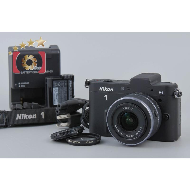ニコン（Nikon） 【中古】Nikon 1 V1 ブラック + 1 NIKKOR 10-30mm f 