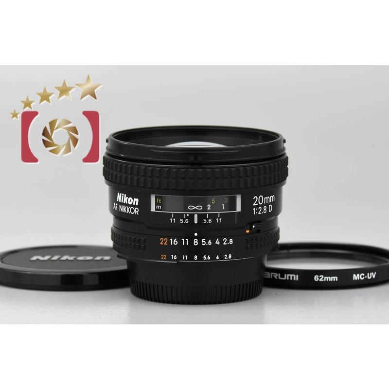 Objectif Nikon AF-D 20mm F/2.8 Grand Angle Fixe - Occasion + Filtre UV Et Housse