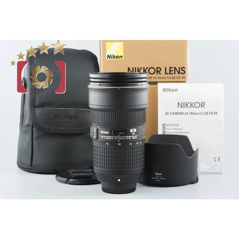 中古】Nikon ニコン AF-S NIKKOR 24-70mm f/2.8 E ED VR 元箱付 :nikon