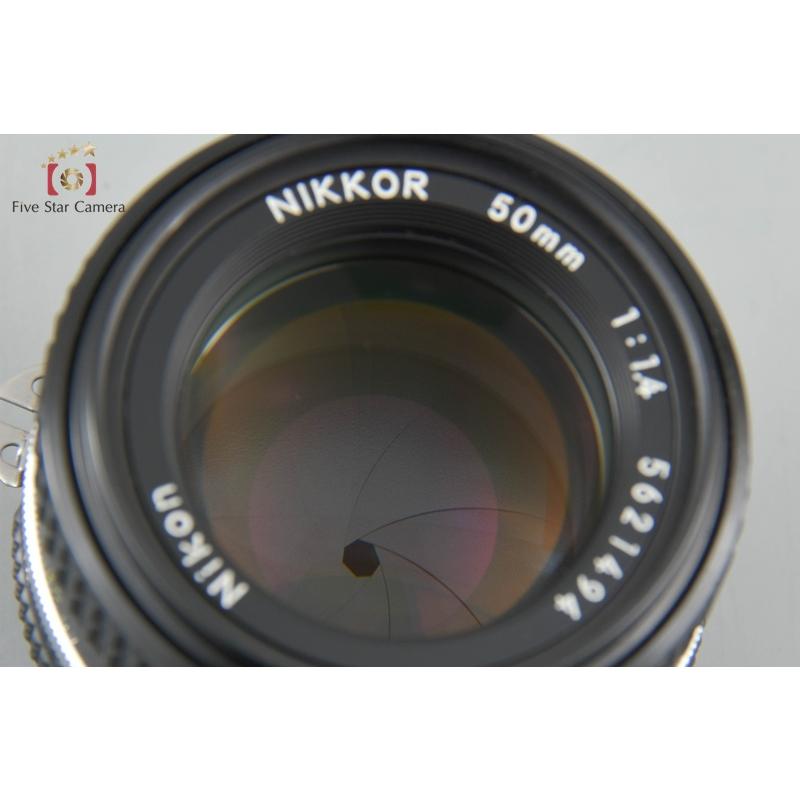 ニコン 【中古】Nikon Ai-S NIKKOR 50mm f/1.4 JCII シール付き ニコン 【中古】Nikon Ai-S NIKKOR 50mm f/1.4 JCII シール付き