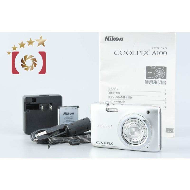 COOLPIX 【中古】Nikon ニコン A100 シルバー コンパクト