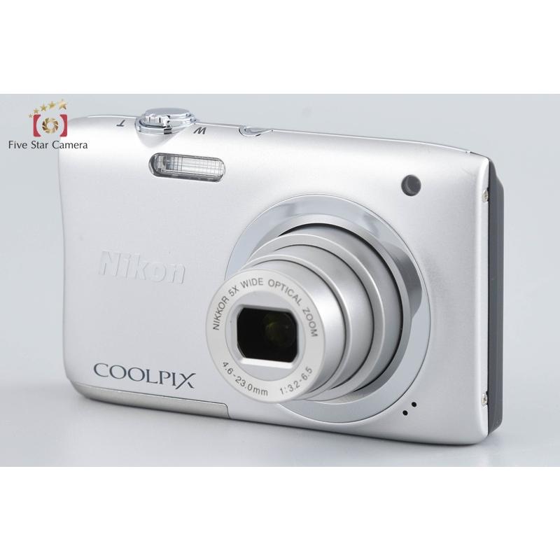 COOLPIX 【中古】Nikon ニコン A100 シルバー コンパクト