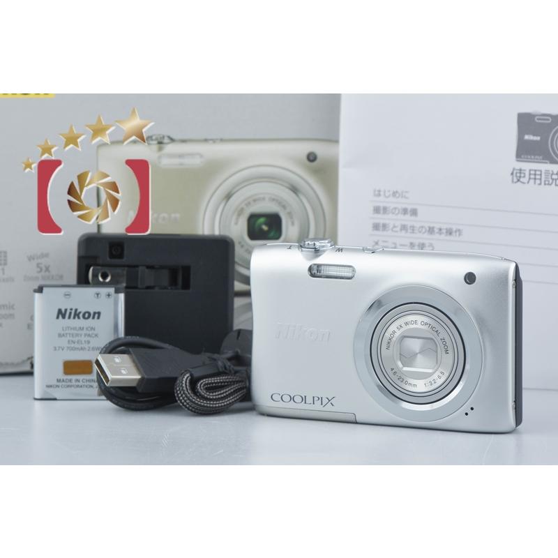 【動作確認済み】Nikon coolpix A100 シルバー　ニコン　デジカメ Amazon | Nikon デジタルカメラ COOLPIX A100 光学5倍 2005万
