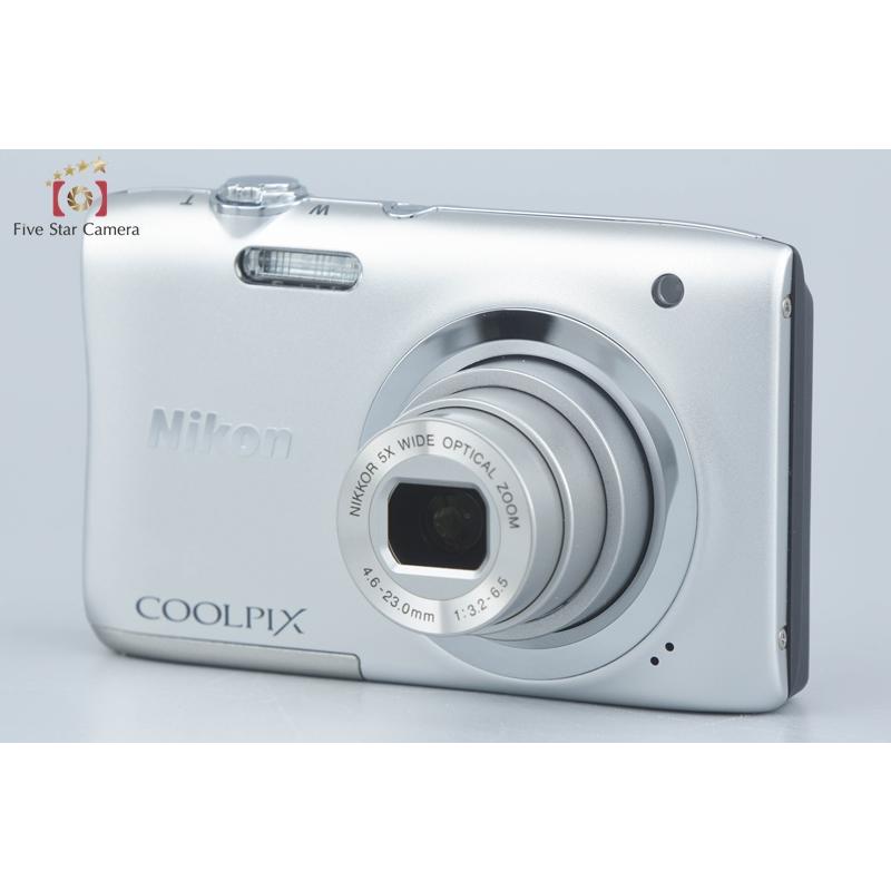【動作確認済み】Nikon coolpix A100 シルバー　ニコン　デジカメ COOLPIX 【中古】Nikon ニコン A100 シルバー コンパクト