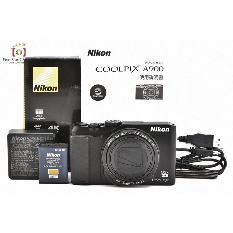 2022超人気 Nikon ニコン COOLPIX A900 ブラック コンパクトデジタル