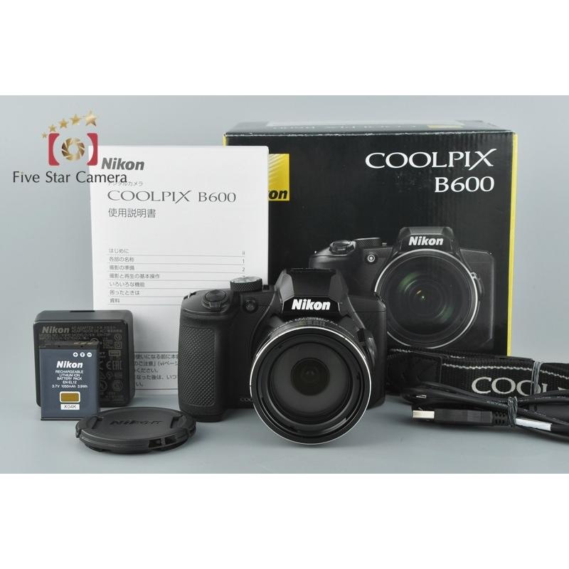 COOLPIX 【中古】Nikon ニコン B600 ブラック コンパクトデジタル