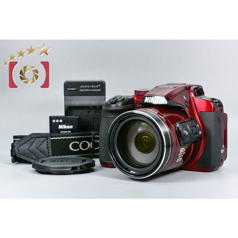 COOLPIX 【中古】Nikon ニコン B700 レッド コンパクトデジタルカメラ 
