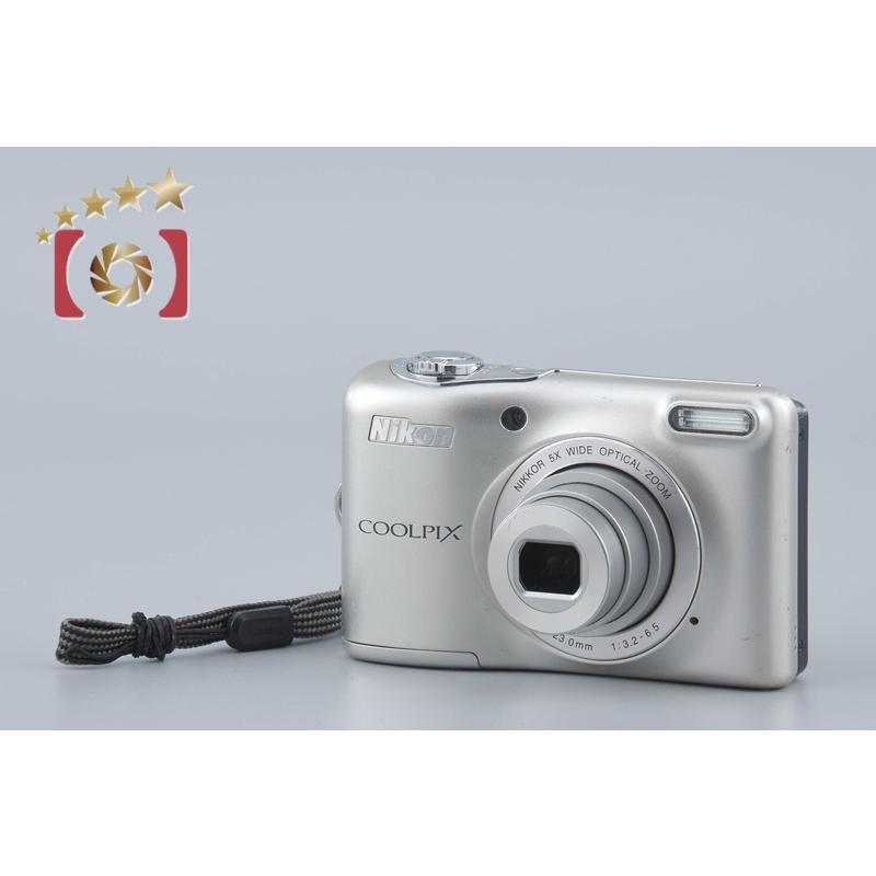 COOLPIX 【中古】Nikon ニコン L32 シルバー コンパクトデジタルカメラ