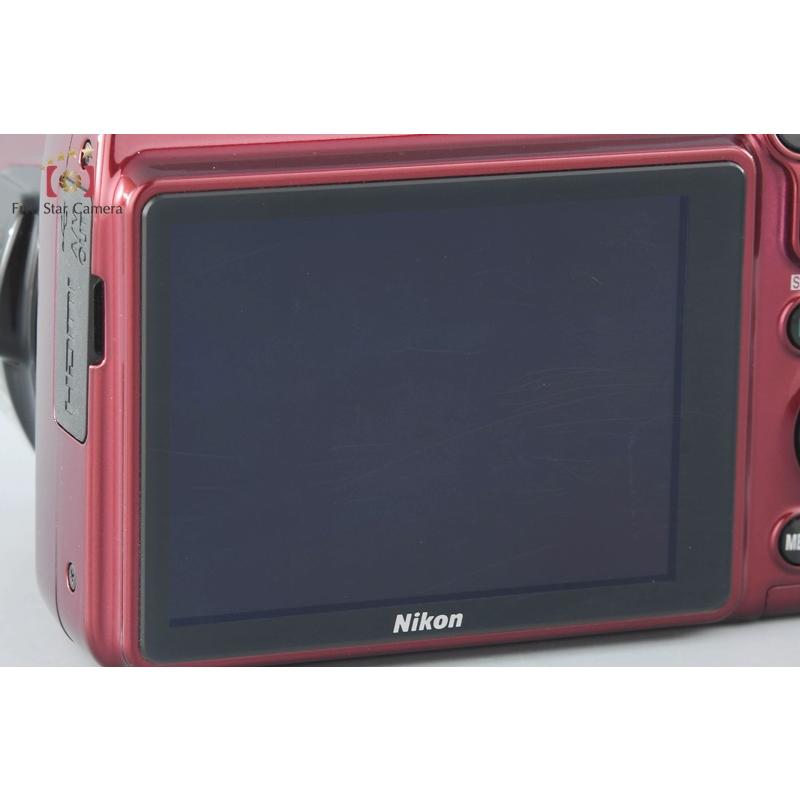 COOLPIX 【中古】Nikon ニコン L820 レッド コンパクトデジタルカメラ