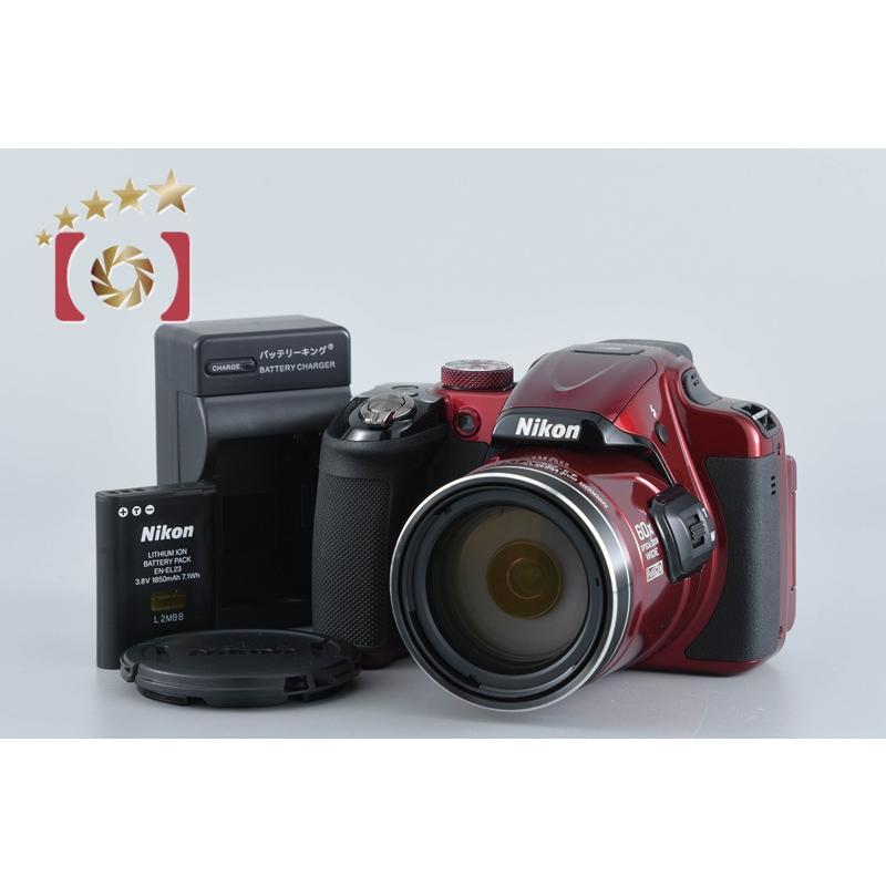 【美品】Nikon coolpix P600 COOLPIX 【中古】Nikon ニコン P600 レッド コンパクトデジタルカメラ