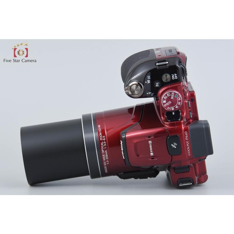 COOLPIX 【中古】Nikon ニコン P610 レッド コンパクトデジタル COOLPIX 【中古】Nikon ニコン P610 レッド コンパクトデジタル