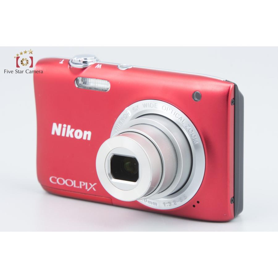 COOLPIX 【中古】Nikon ニコン S2900 レッド コンパクトデジタル
