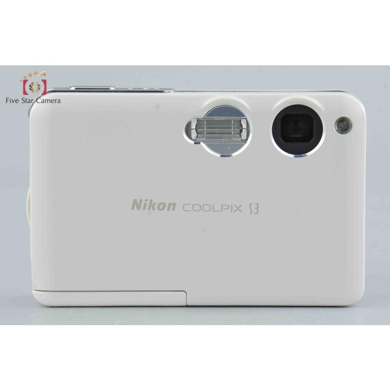 COOLPIX 【中古】Nikon ニコン S3 クリームホワイト コンパクト