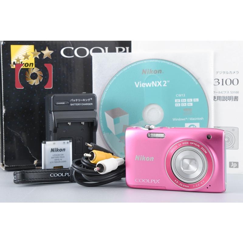 COOLPIX 【中古】Nikon ニコン S3100 フレッシュピンク コンパクト
