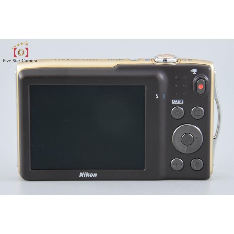 COOLPIX 【中古】Nikon ニコン S3300 スイートゴールド