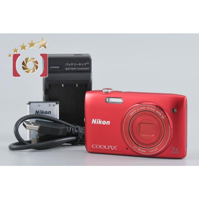Nikon COOLPIX S3400 コンパクトデジタルカメラ Nikon COOLPIX S3400 Red | Point & Shoot Cameras | Nikon