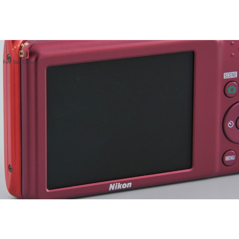 COOLPIX 【中古】Nikon ニコン S3400 レッド コンパクトデジタル