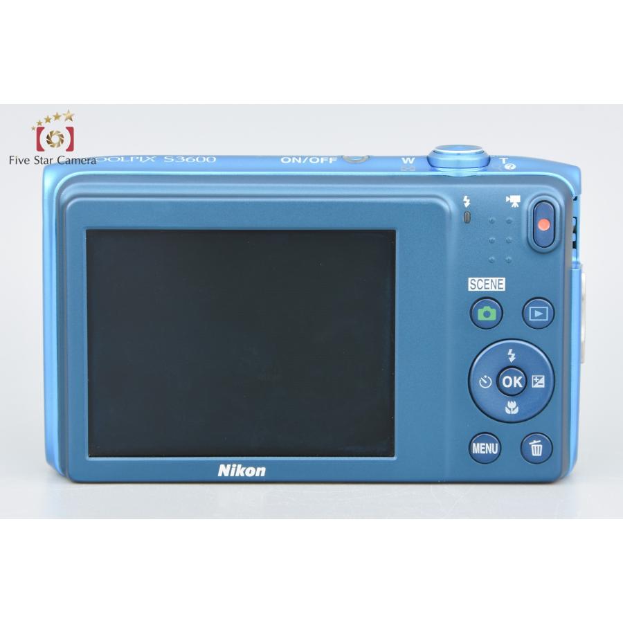 COOLPIX 【中古】Nikon ニコン S3600 ブルー コンパクトデジタル COOLPIX 【中古】Nikon ニコン S3600 ブルー コンパクトデジタル