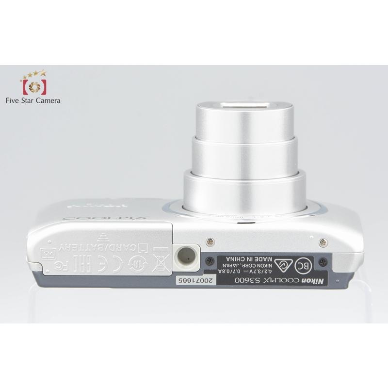 COOLPIX 【中古】Nikon ニコン S3600 クリスタルシルバー