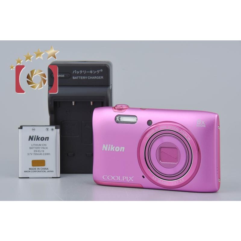 COOLPIX 【中古】Nikon ニコン S3600 アザレアピンク コンパクト