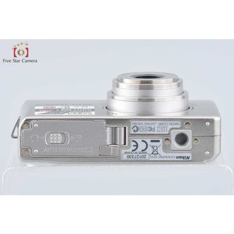 COOLPIX 【中古】Nikon ニコン S510 シルバー コンパクト