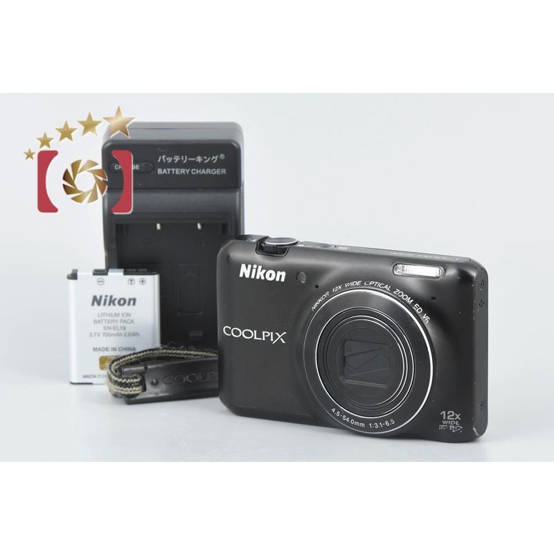 COOLPIX 【中古】Nikon ニコン S6400 ブラック コンパクトデジタル
