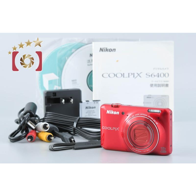 【美品】Nikon COOLPIX S6400 レッド ★動作確認済み★ Amazon | Nikon デジタルカメラ COOLPIX S6400 タッチパネル液晶