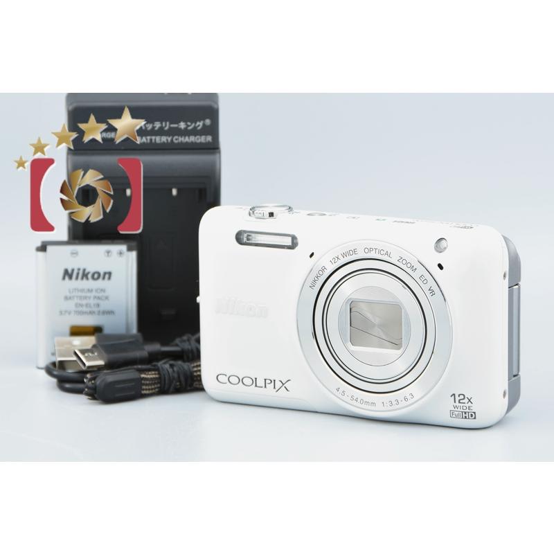 COOLPIX 【中古】Nikon ニコン S6600 ホワイト コンパクトデジタル 