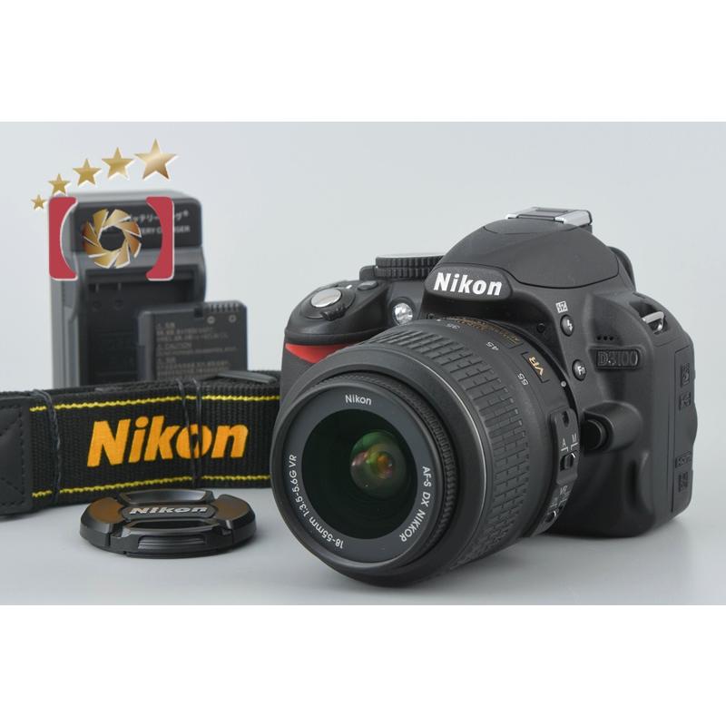 中古】Nikon ニコン D3100 18-55 VR レンズキット ブラック シャッター 