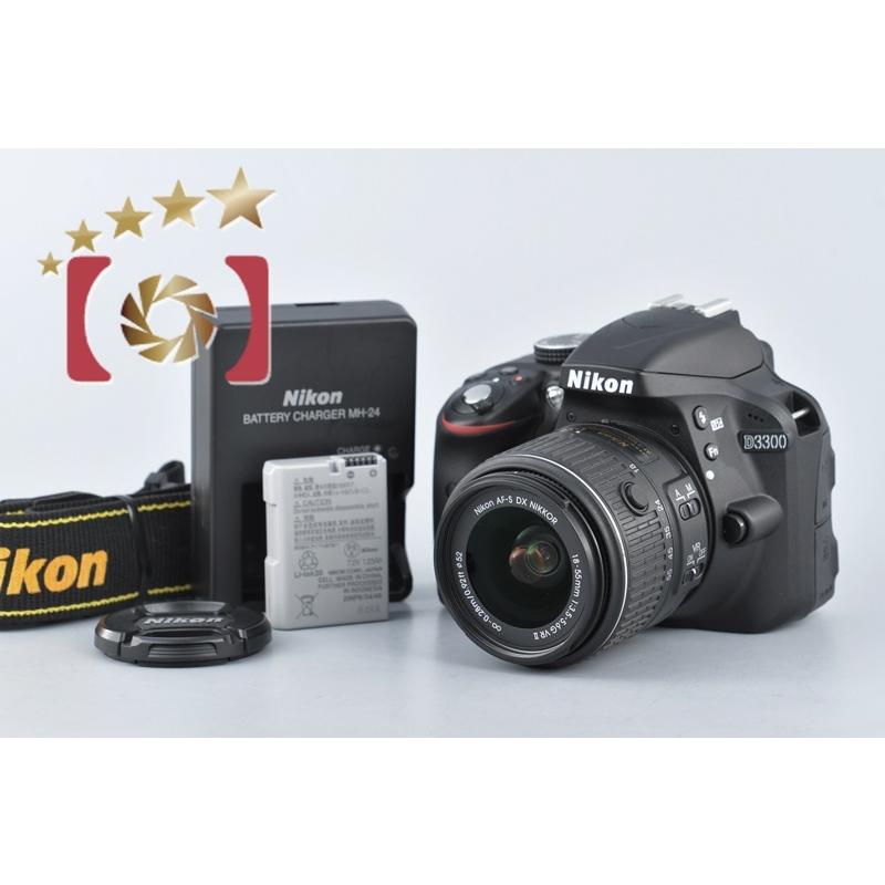中古 Nikon ニコン D3300 18 55 Vr Ii レンズキット ブラック Nikon D3300 1855 Kit 0213 中古カメラのファイブスターカメラ 通販 Yahoo ショッピング