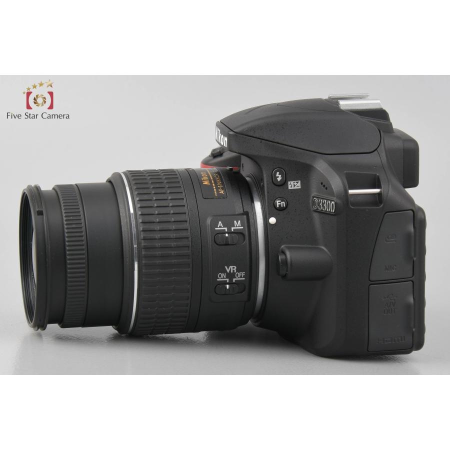 【中古】Nikon ニコン D3300 18-55 VR II レンズキット ブラック シャッター回数僅少｜five-star-camera｜06