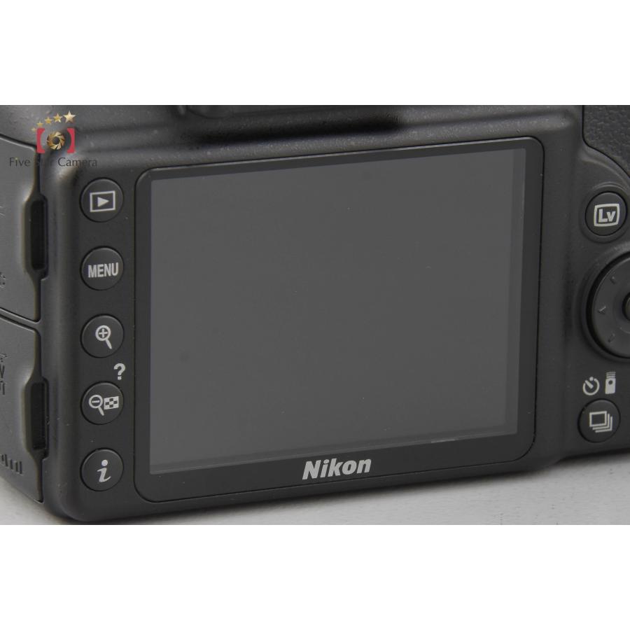 【中古】Nikon ニコン D3300 18-55 VR II レンズキット ブラック シャッター回数僅少｜five-star-camera｜10