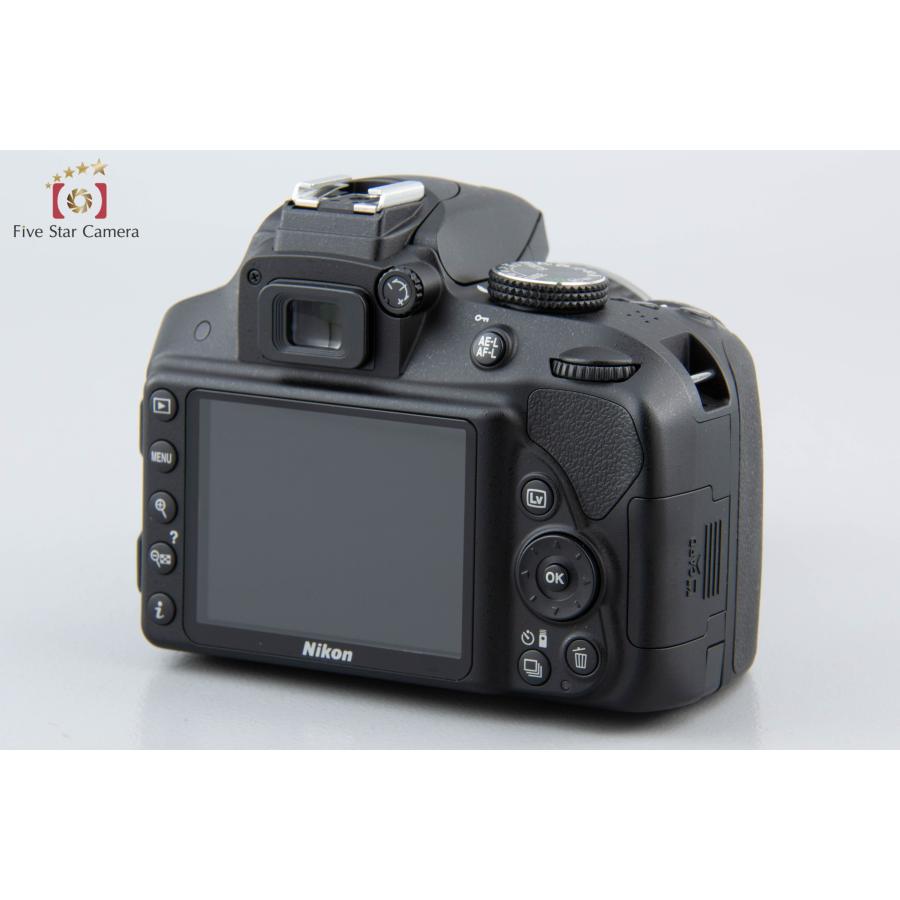 【中古】Nikon ニコン D3300 18-55 VR II レンズキット ブラック シャッター回数僅少｜five-star-camera｜03