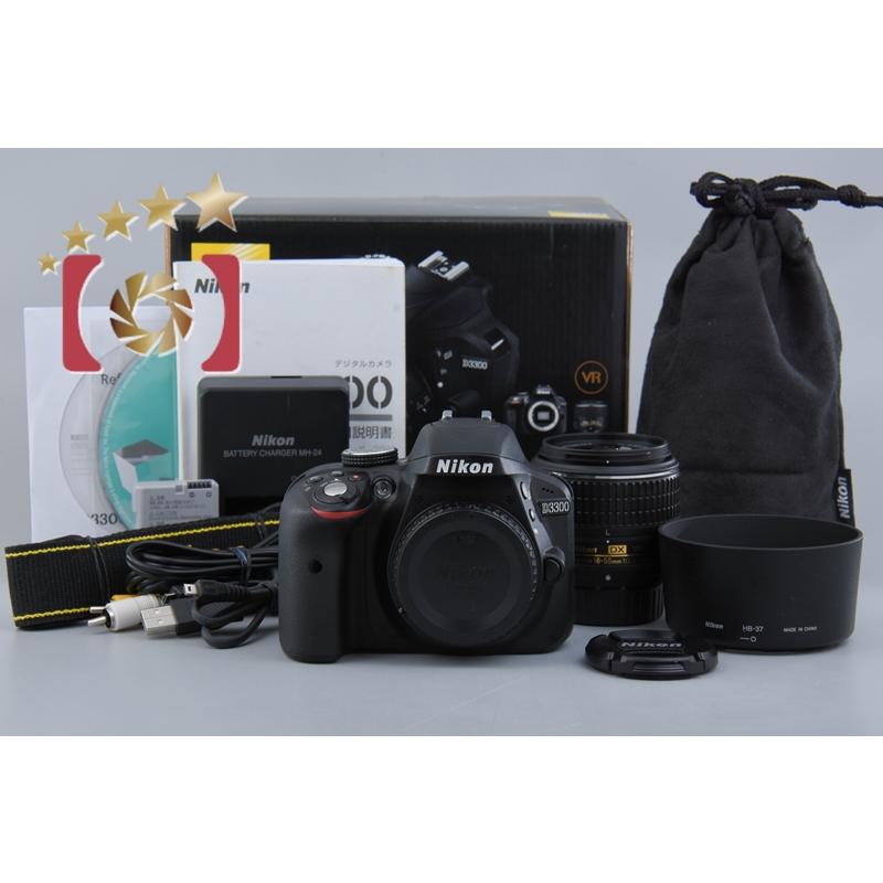 【中古】(ニコン) Nikon D3300 18-55VR2 レンズキット ブラック ニコン（Nikon） 【中古】Nikon D3300 18-55 VR II レンズキット