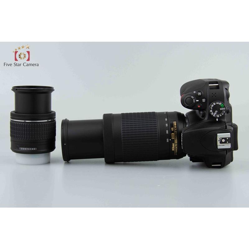 ニコン 【中古】Nikon D3400 ブラック ダブルズームキット ニコン 【中古】Nikon D3400 ブラック ダブルズームキット