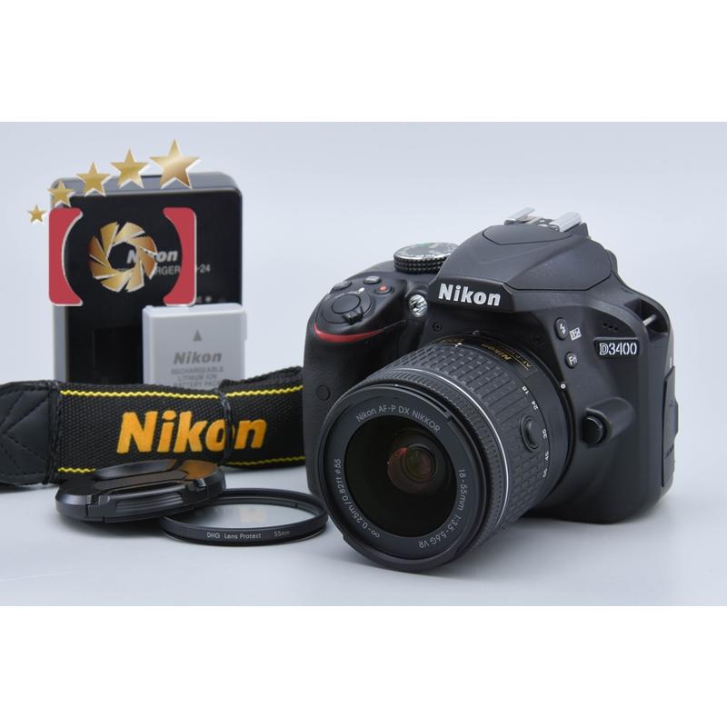 ニコン 【中古】Nikon D3400 18-55 VR レンズキット ブラック ニコン 【中古】Nikon D3400 18-55 VR レンズキット ブラック