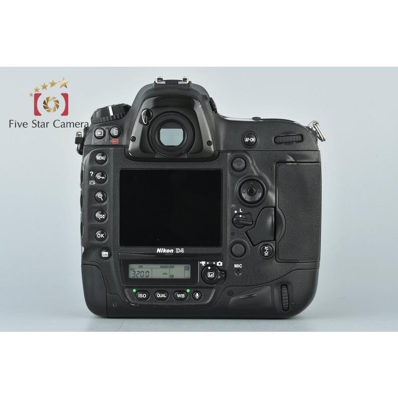 【中古】NIKON D4 一眼レフカメラ　ニコン ニコン（Nikon） 【中古】Nikon D4 デジタル一眼レフカメラ : 中古