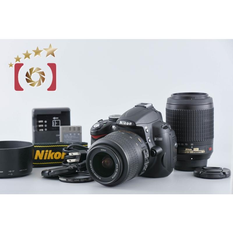 ニコン 【中古】Nikon D5000 ダブルズームレンズキット : 中古