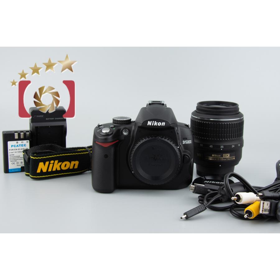 【中古】Nikon ニコン D5000 1855 VR レンズキット シャッター回数僅少 nikond5000lenskit0308