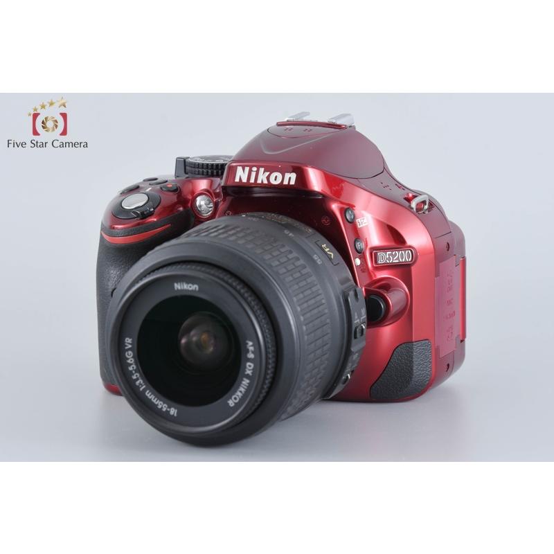 【動作確認済み】Nikon D5200 レッド ＋ 18-55mm VRレンズ Amazon.com : Nikon D5200 DX Digital SLR Camera w/ 18-55mm DX