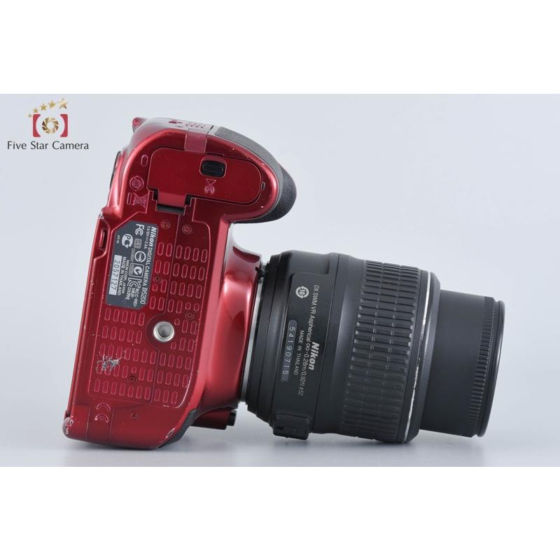 ニコン 【中古】Nikon D5200 18-55 VR レンズキット レッド 元箱