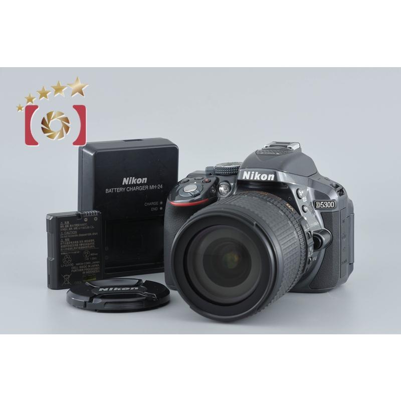 ニコン（Nikon） 【中古】Nikon D5300 グレー + AF-S DX NIKKOR 18