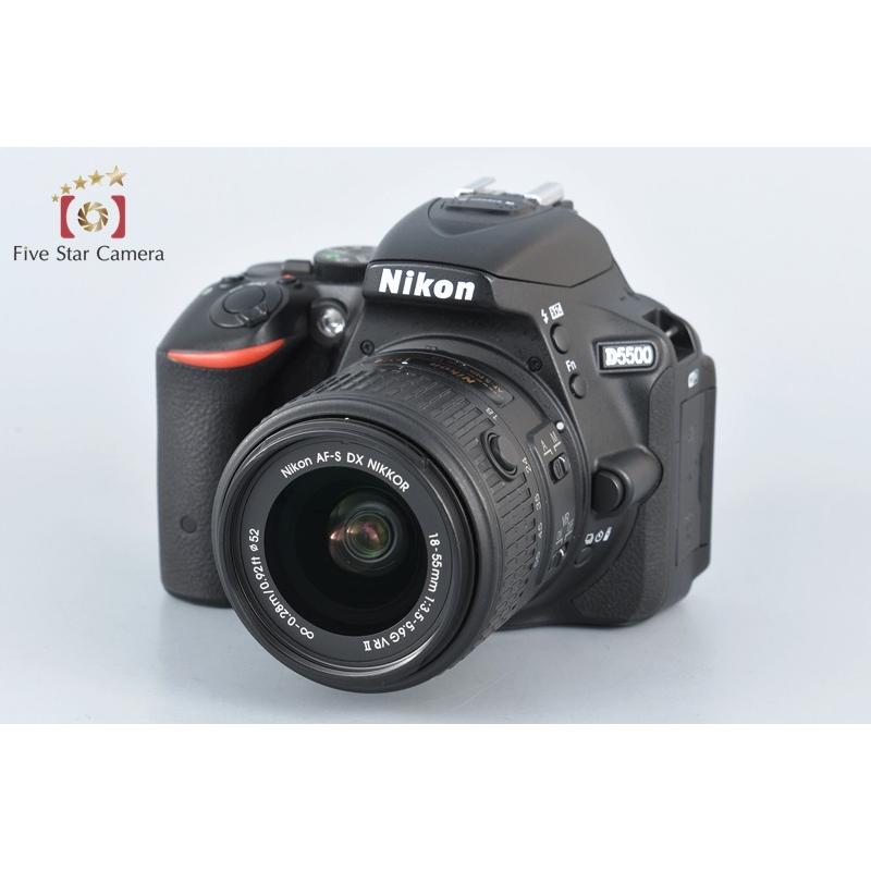 中古】Nikon ニコン D5500 ブラック 18-55mm VR II レンズキット 