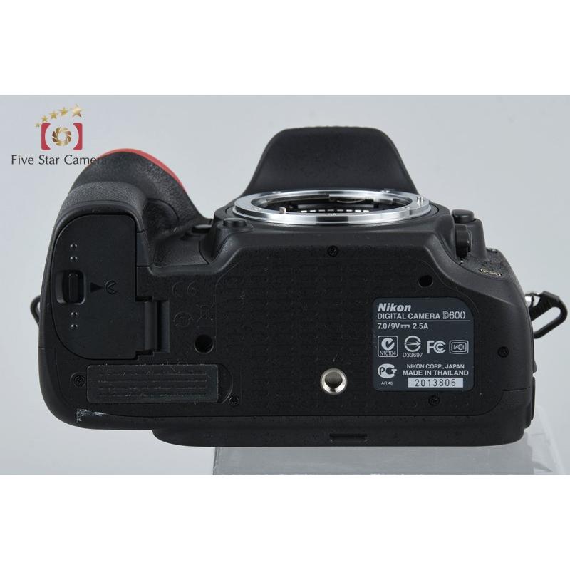 【中古】Nikon ニコン D600 デジタル一眼レフカメラ シャッター回数僅少 元箱付き ニコン（Nikon） 【中古】Nikon D600 デジタル一眼レフカメラ