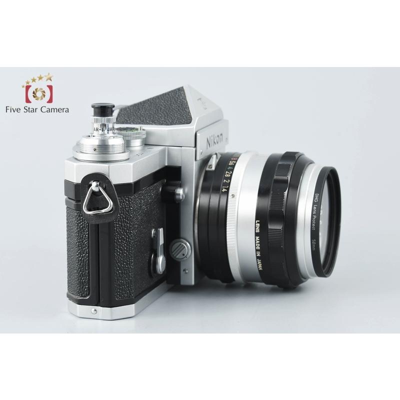 SALE[中古美品]ニコンＦ　アイレベルニッコ-ルSオ-ト1：1.4 50mm付 中古美品]ニコンF アイレベルニッコ-ルSオ-ト1：1.4 50mm付