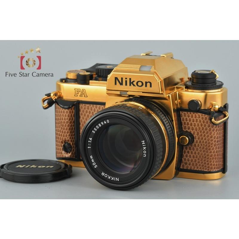 中古】Nikon ニコン FA ゴールド + Ai-S NIKKOR 50mm f/1.4 : nikon-fa