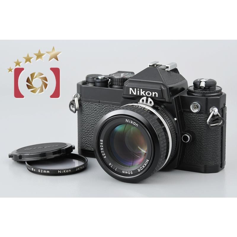 【中古】Nikon ニコン FE ブラック + Ai NIKKOR 50mm f/1.4 nikonfebkainikkor