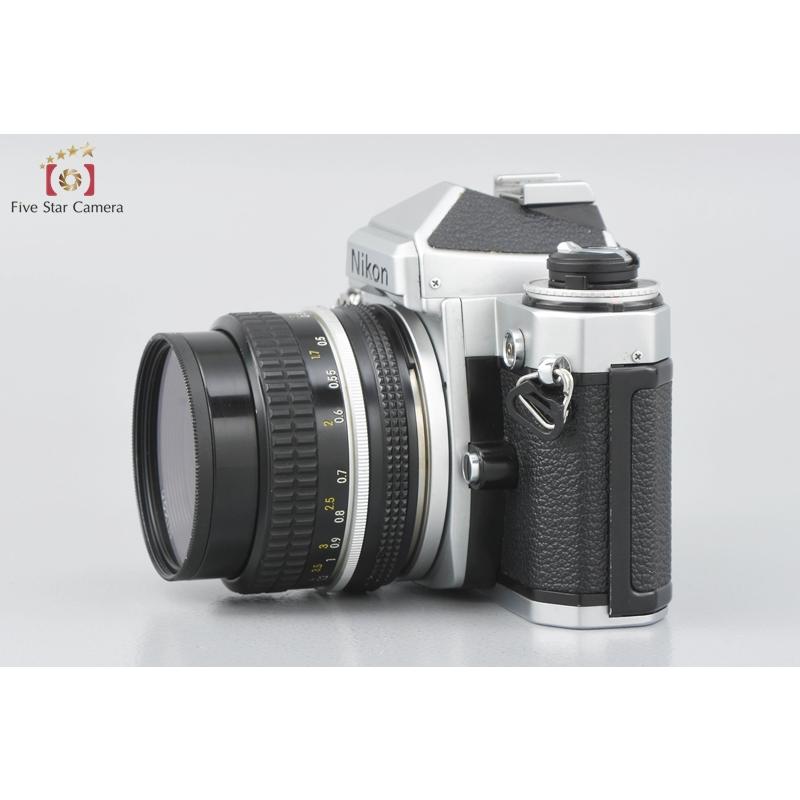 【中古】Nikon ニコン FE シルバー フィルム一眼レフカメラ + Ai NIKKOR 50mm f/1.8
