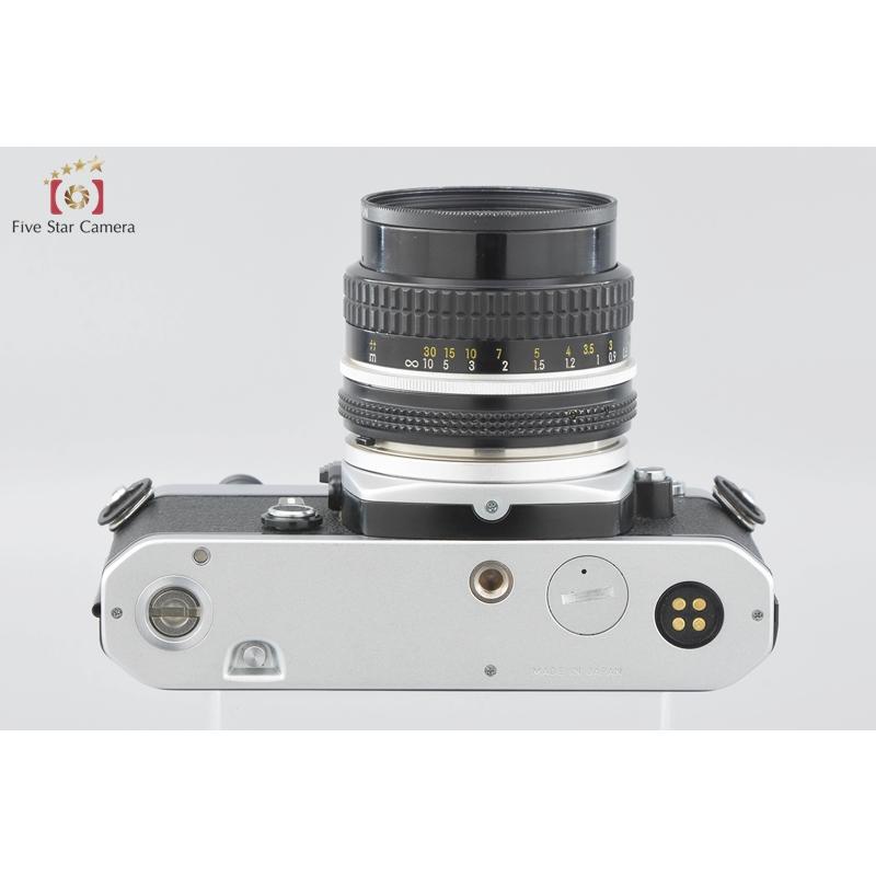 Nikon FE シルバー NIKKOR 50mm f/1.8 中古】Nikon ニコン FE シルバー フィルム一眼レフカメラ + Ai